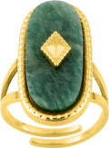Bague réglable serpent en acier inoxydable doré, référence Robbez-Masson 437280