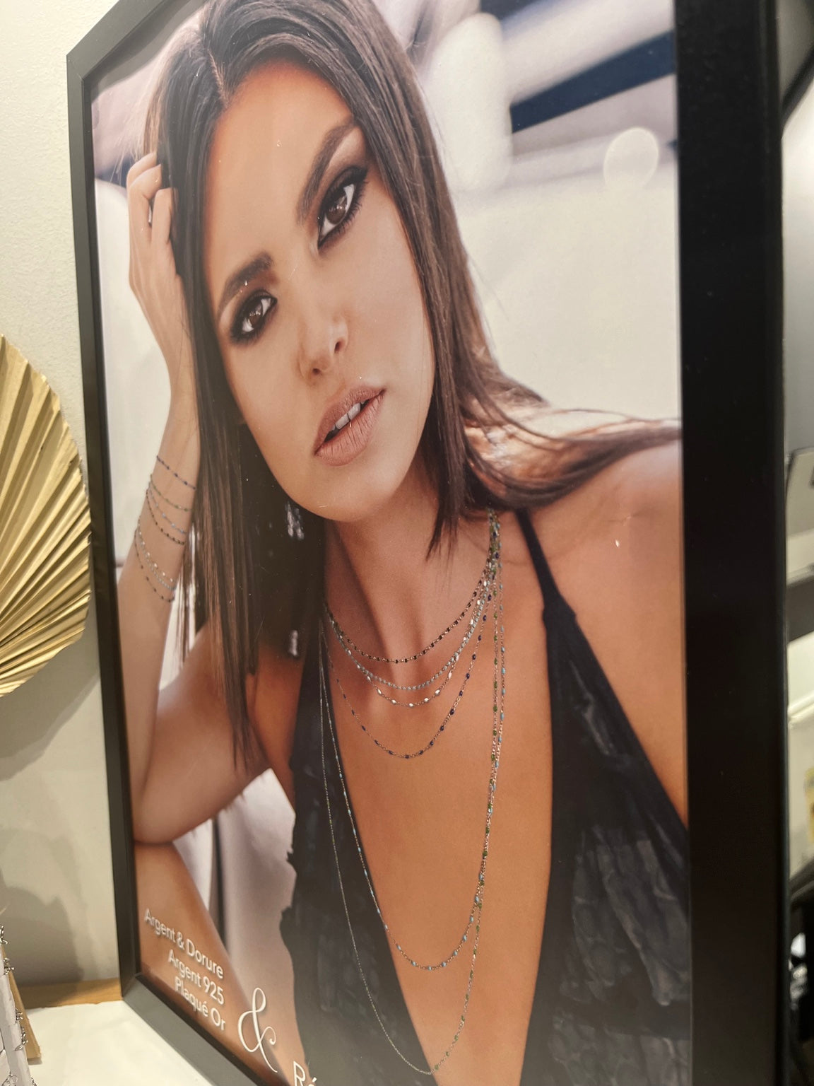 Collier argent 925 et résine colorée – 40 + 5 cm