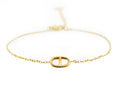 Bracelet maille marine doré – acier inoxydable
