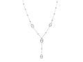 Collier cravate maille marine en acier inoxydable argenté