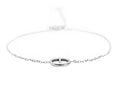 Bracelet maille marine en acier inoxydable argenté