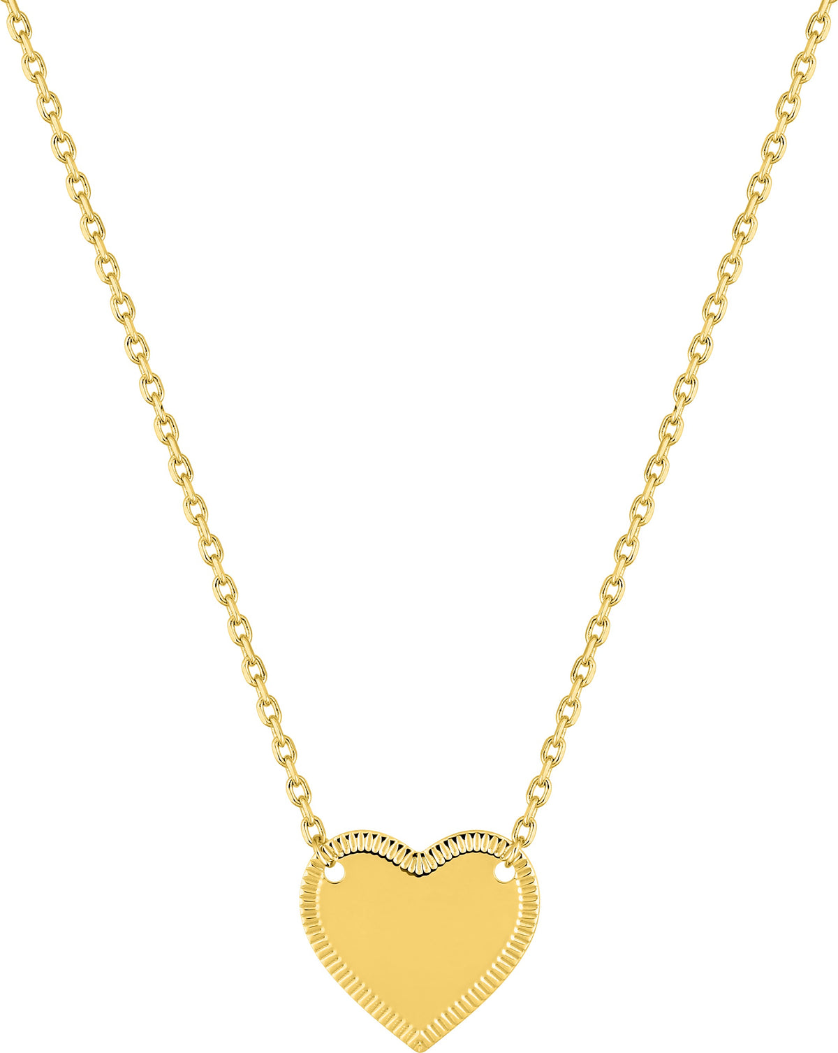 Collier cœur à graver en plaqué or – 132482, référence 132482