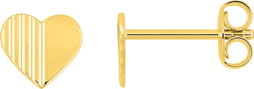 Boucles d’oreilles clous en plaqué or – 135740, référence 135740