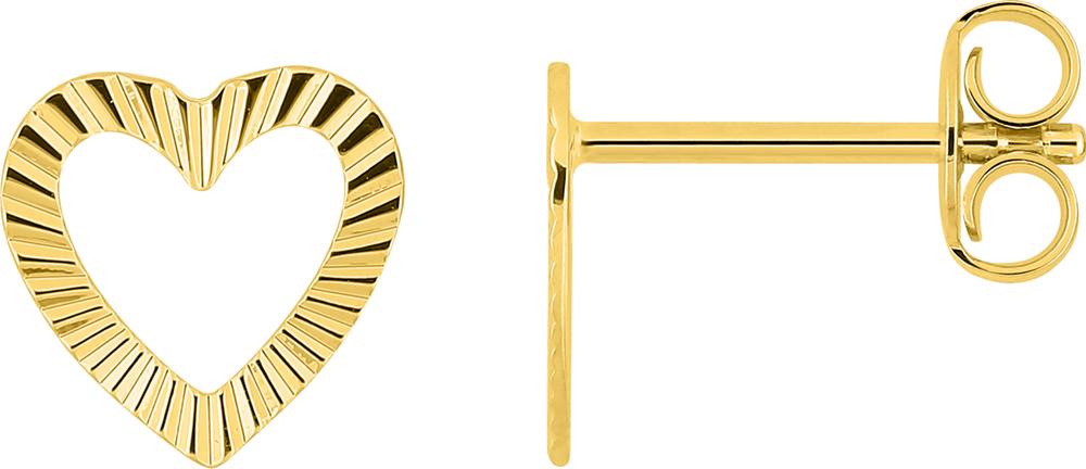 Boucles d’oreilles clous en plaqué or – 135A83, référence 135A83