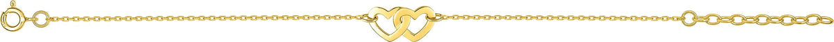 Bracelet cœur en plaqué or – PABP8919, référence PABP8919