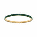 Bracelet acier doré élastique – oxydes vert foncé